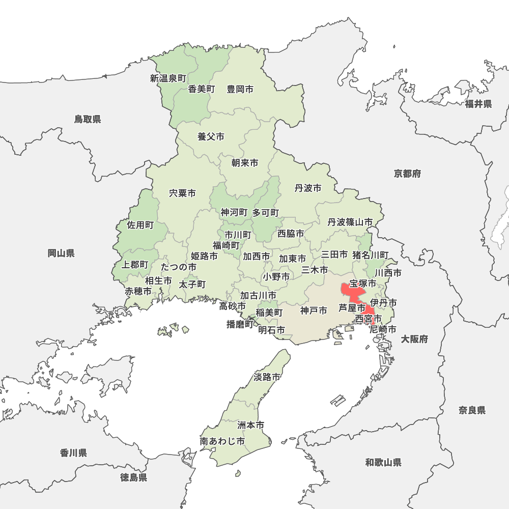 兵庫県西宮市の地図 | Map-It マップ・イット
