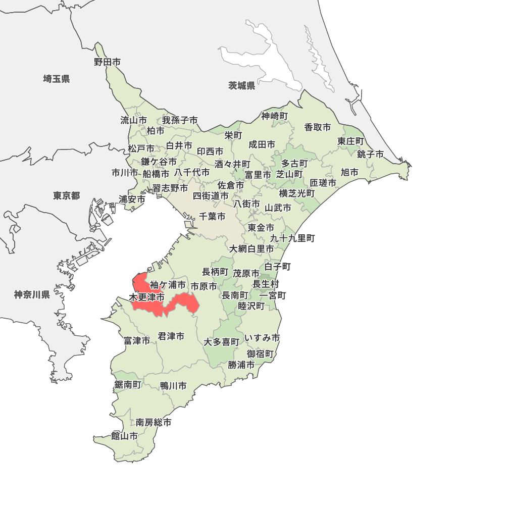 千葉県木更津市の地図 Map It マップ イット