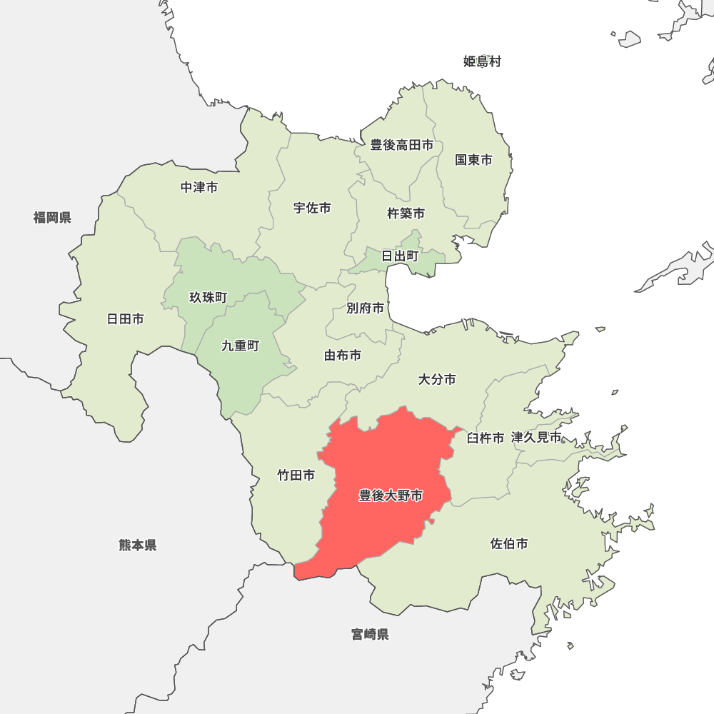 大分県豊後大野市の地図 Map It マップ イット