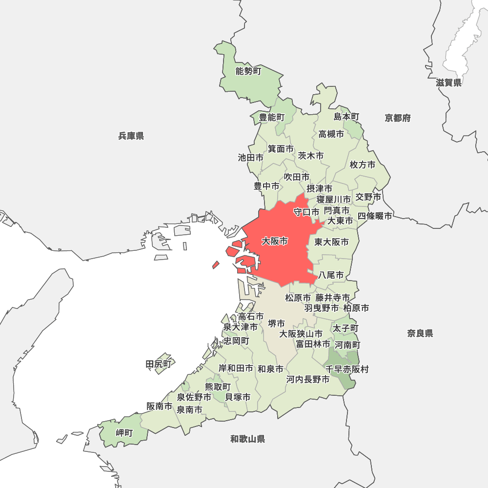 大阪府大阪市の地図 Map It マップ イット