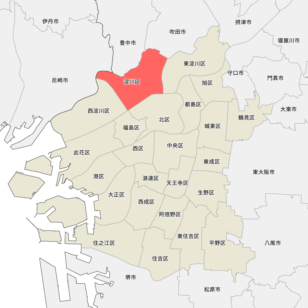 大阪府大阪市淀川区の地図 Map It マップ イット