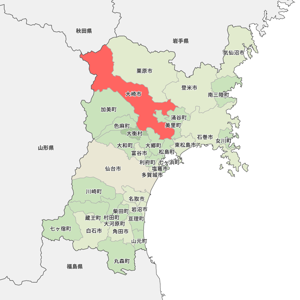 宮城県大崎市の地図 Map It マップ イット 宮城県大崎市の地図 Map It マップ イット