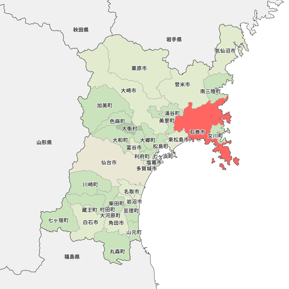 宮城県石巻市の地図 Map It マップ イット