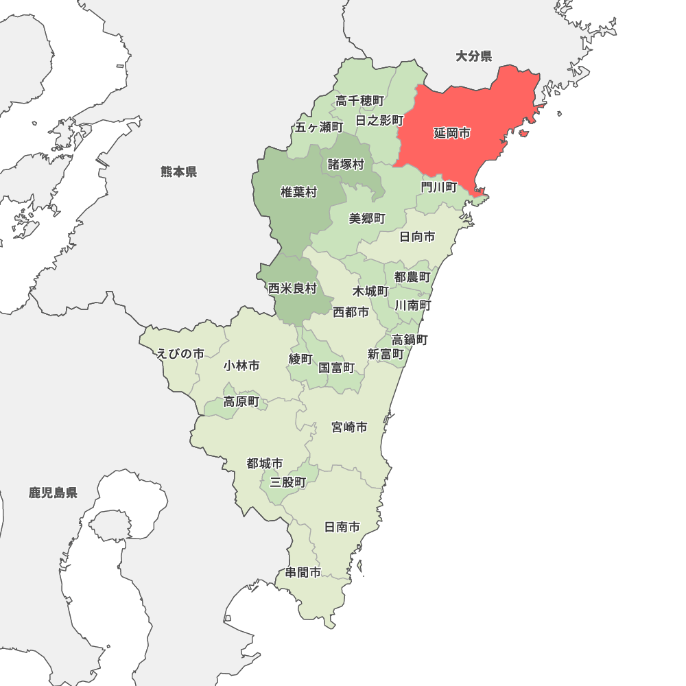 宮崎県延岡市の地図 Map It マップ イット