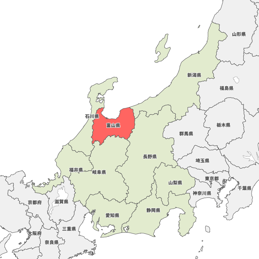 富山県の地図 Map It マップ イット