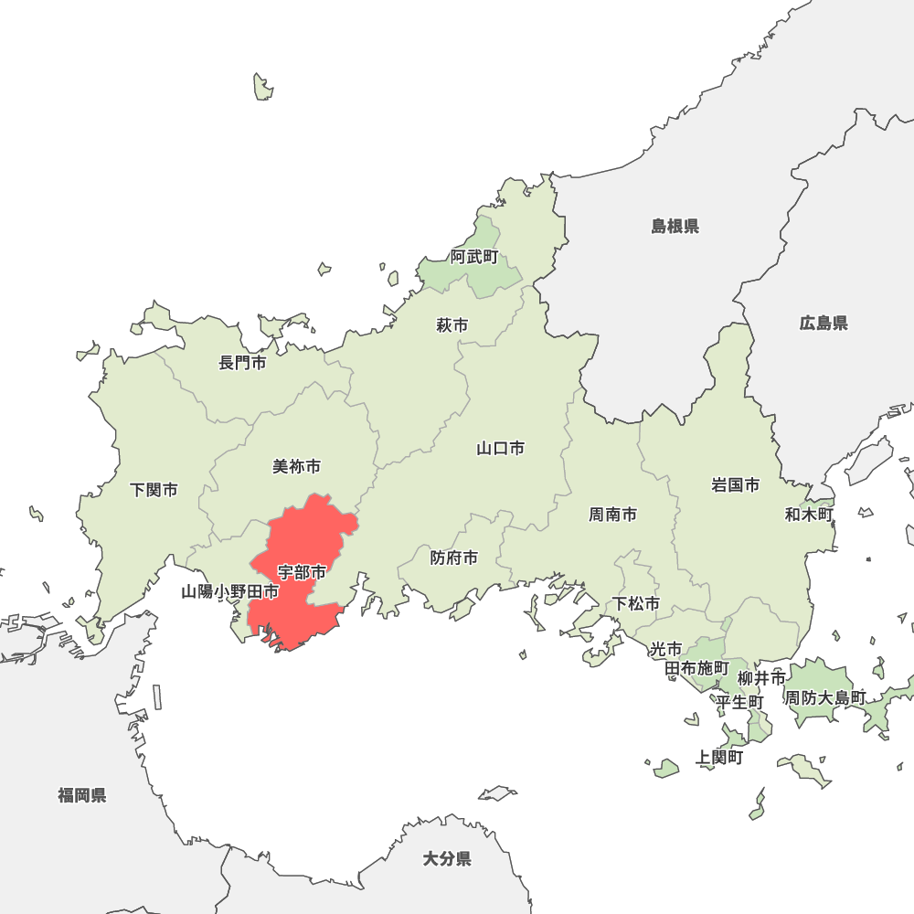 山口県宇部市の地図 Map It マップ イット