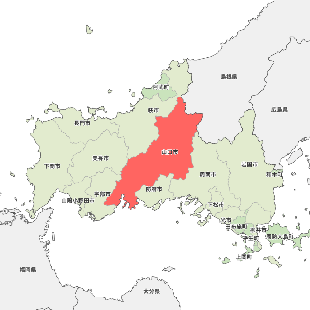 山口県山口市の地図 MapIt マップ・イット