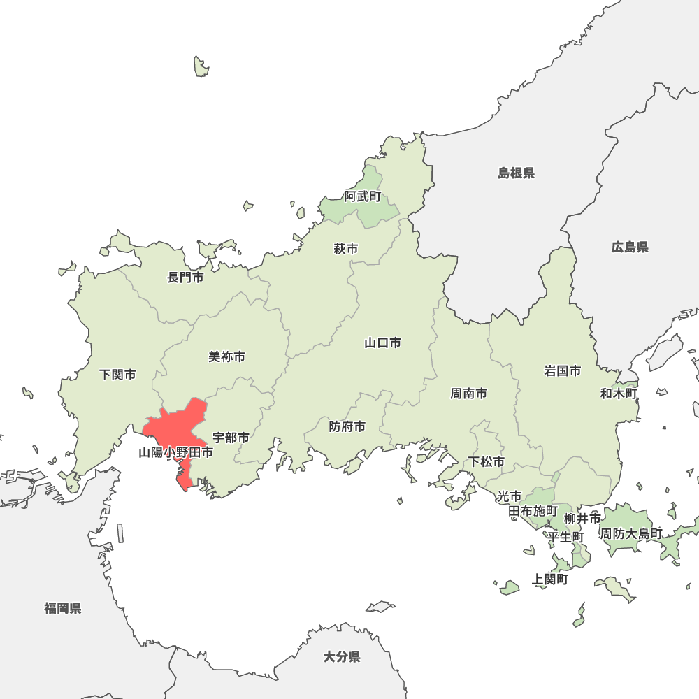 山口県山陽小野田市の地図 Map It マップ イット