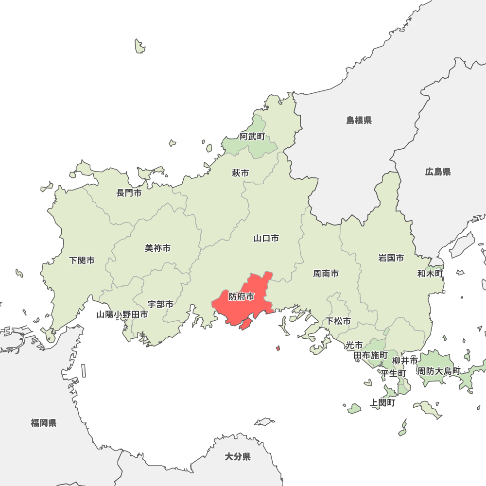 山口県防府市の地図 Map It マップ イット