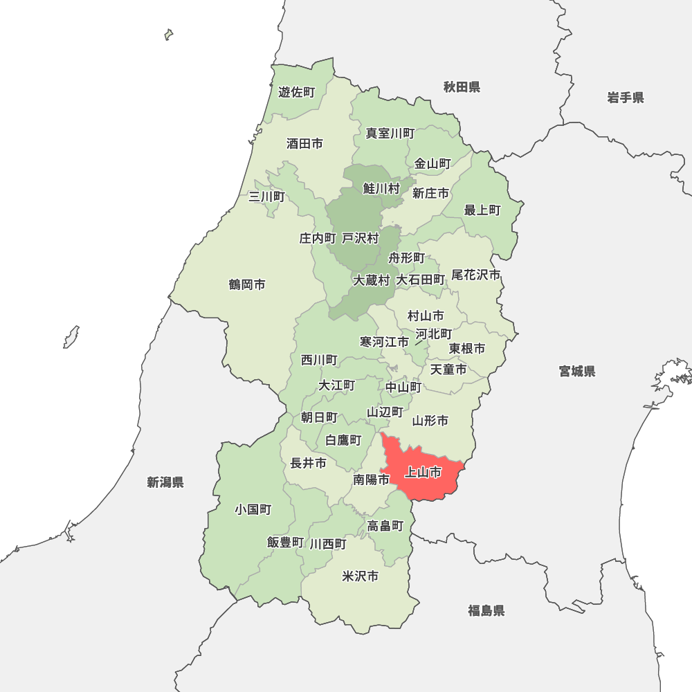山形県上山市の地図 Map It マップ イット