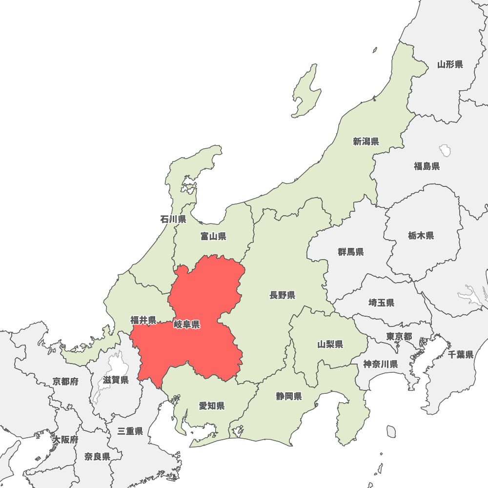 岐阜県の地図 Map It マップ イット