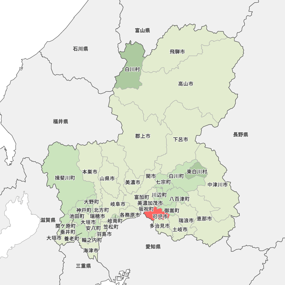 岐阜県可児市の地図 | Map-It マップ・イット