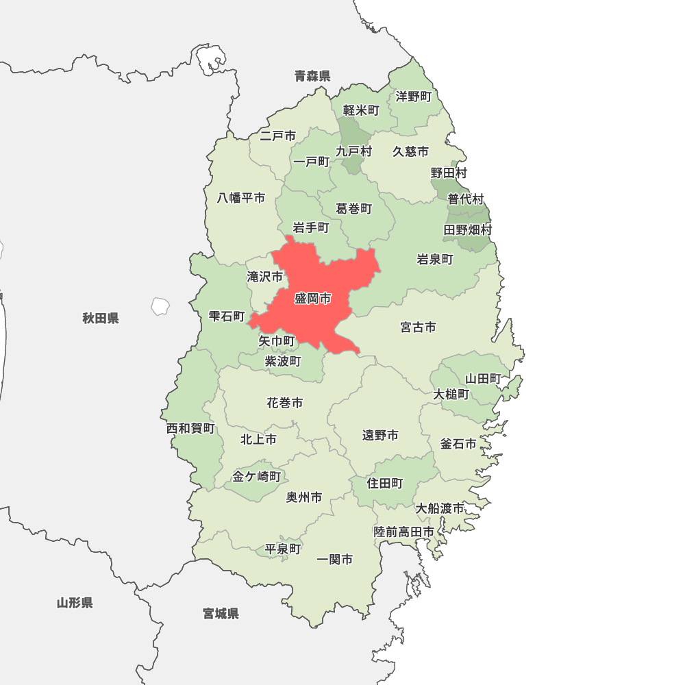 岩手県盛岡市の地図 Map It マップ イット