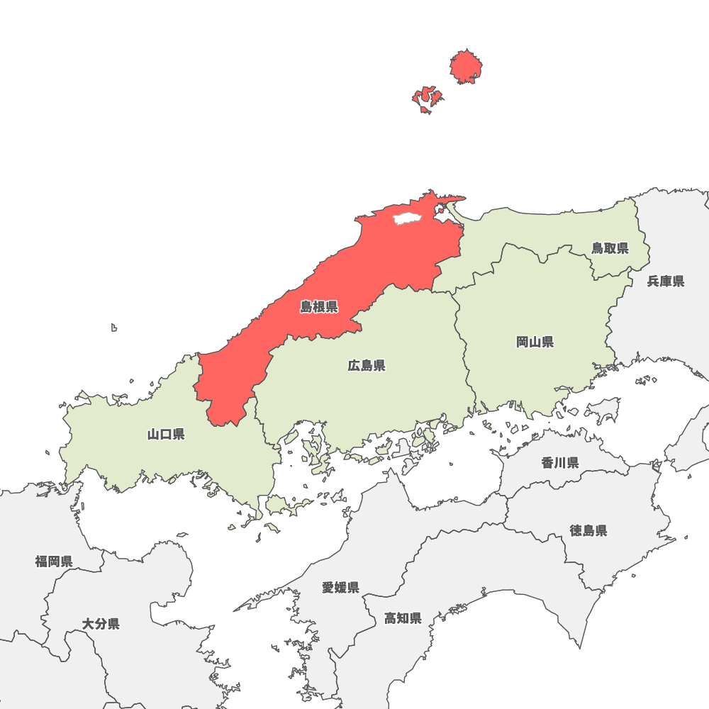 島根県の地図 Map It マップ イット