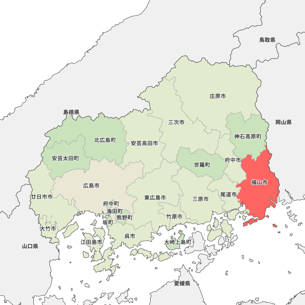 広島県福山市の地図 Map It マップ イット