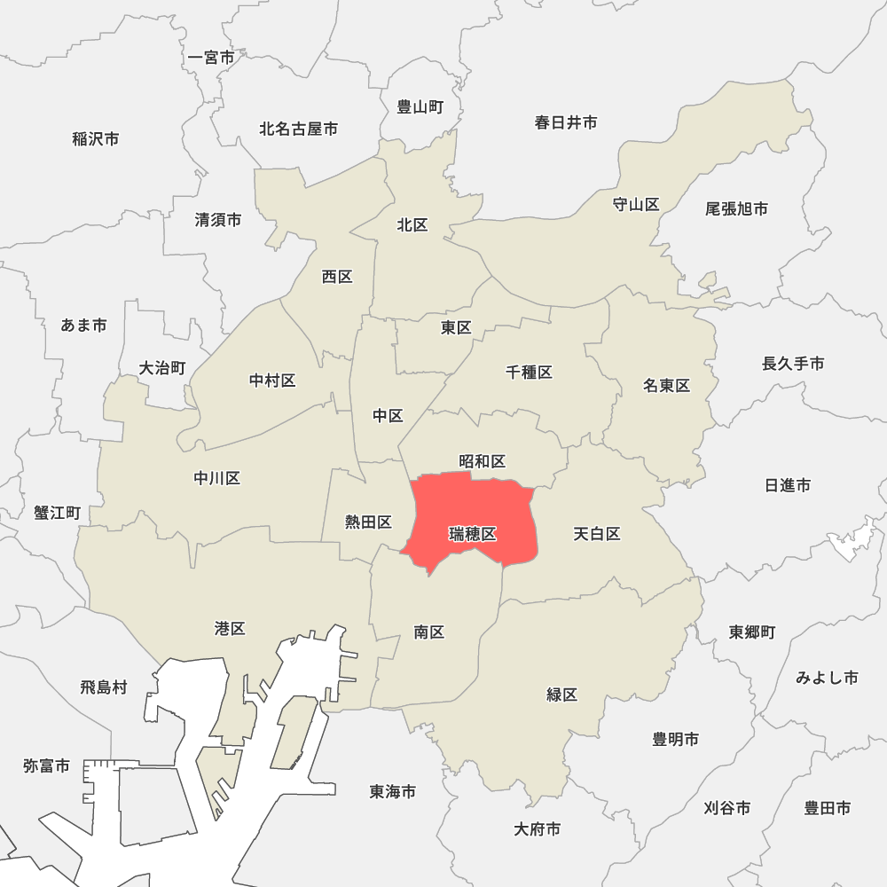 愛知県名古屋市瑞穂区の地図 Map It マップ イット