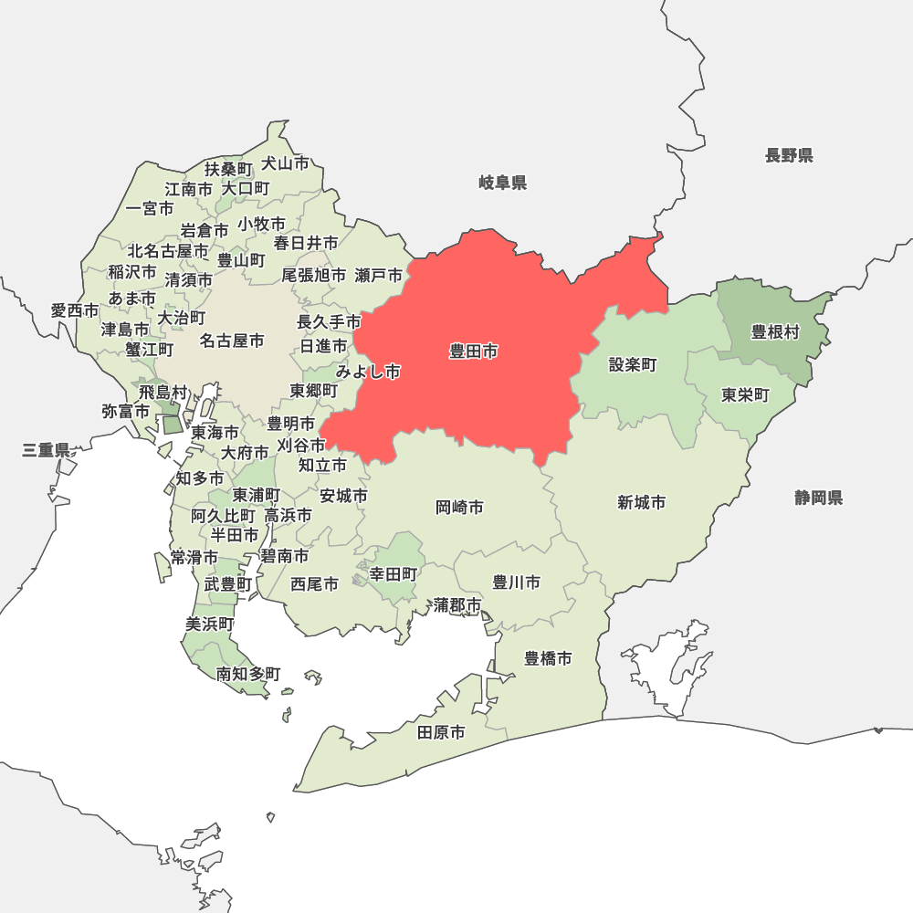 豊田市 愛知県豊田市の地図 | Map-It マップ・イット