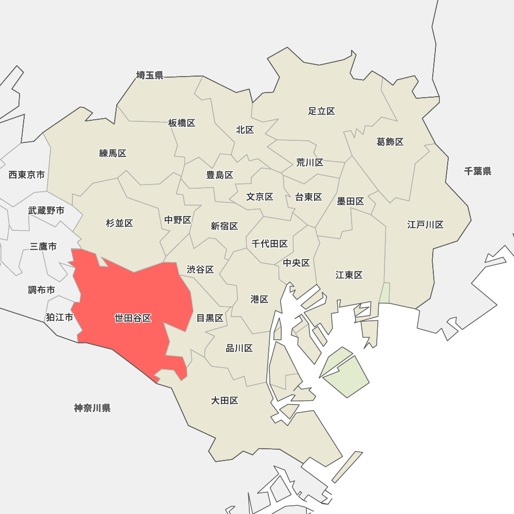 東京都世田谷区の地図 Map It マップ イット