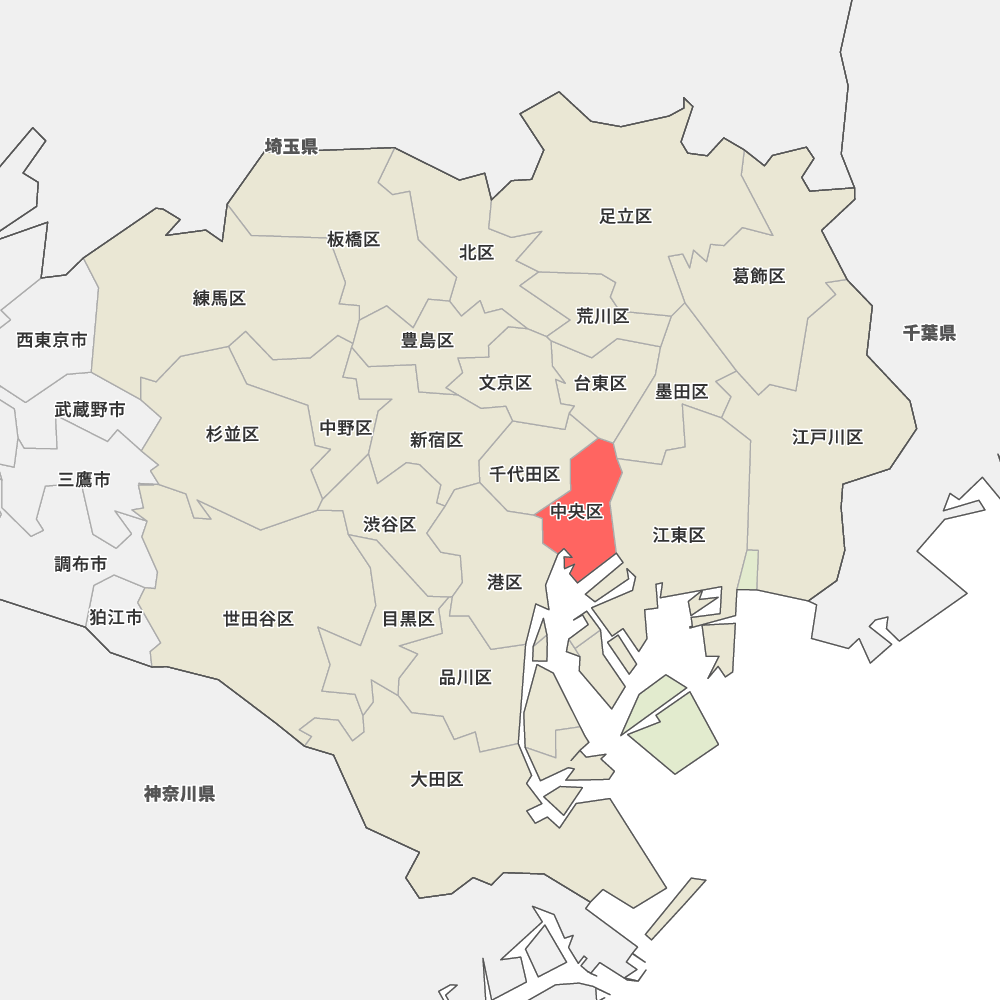 東京都中央区の地図 Map It マップ イット