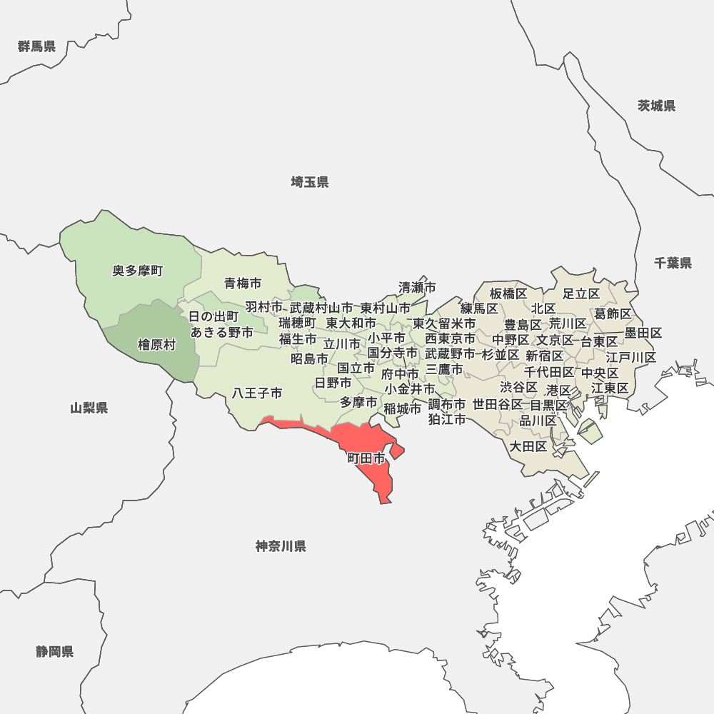 東京都町田市の地図 Map It マップ イット