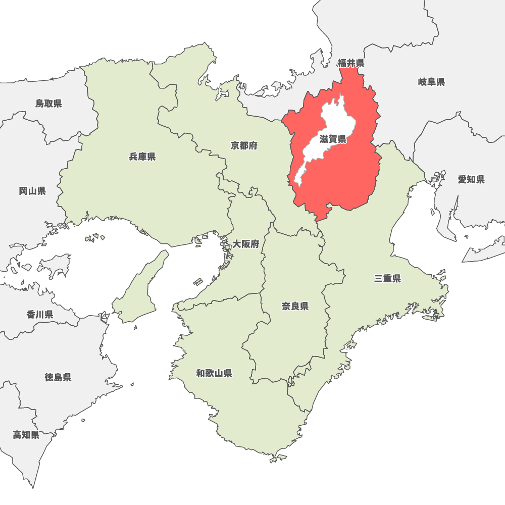 滋賀県の地図 | Map-It マップ・イット