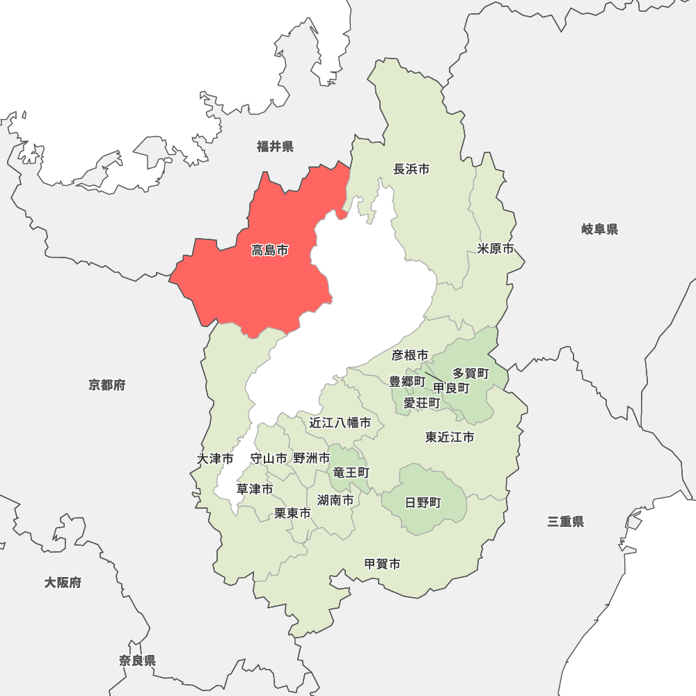 滋賀県高島市の地図 Map It マップ イット