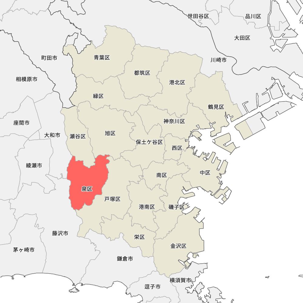 神奈川県横浜市泉区の地図 | Map-It マップ・イット