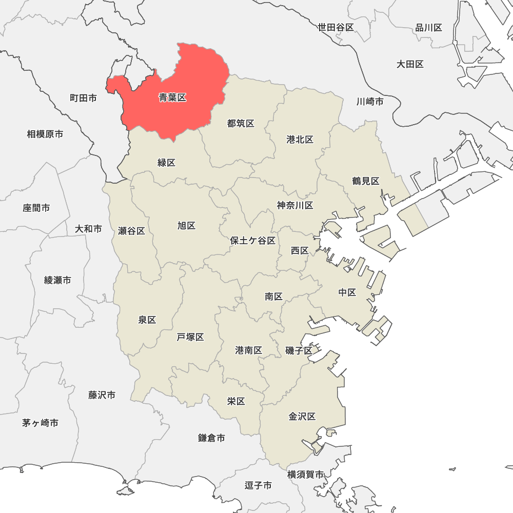 神奈川県横浜市青葉区の地図 Map It マップ イット