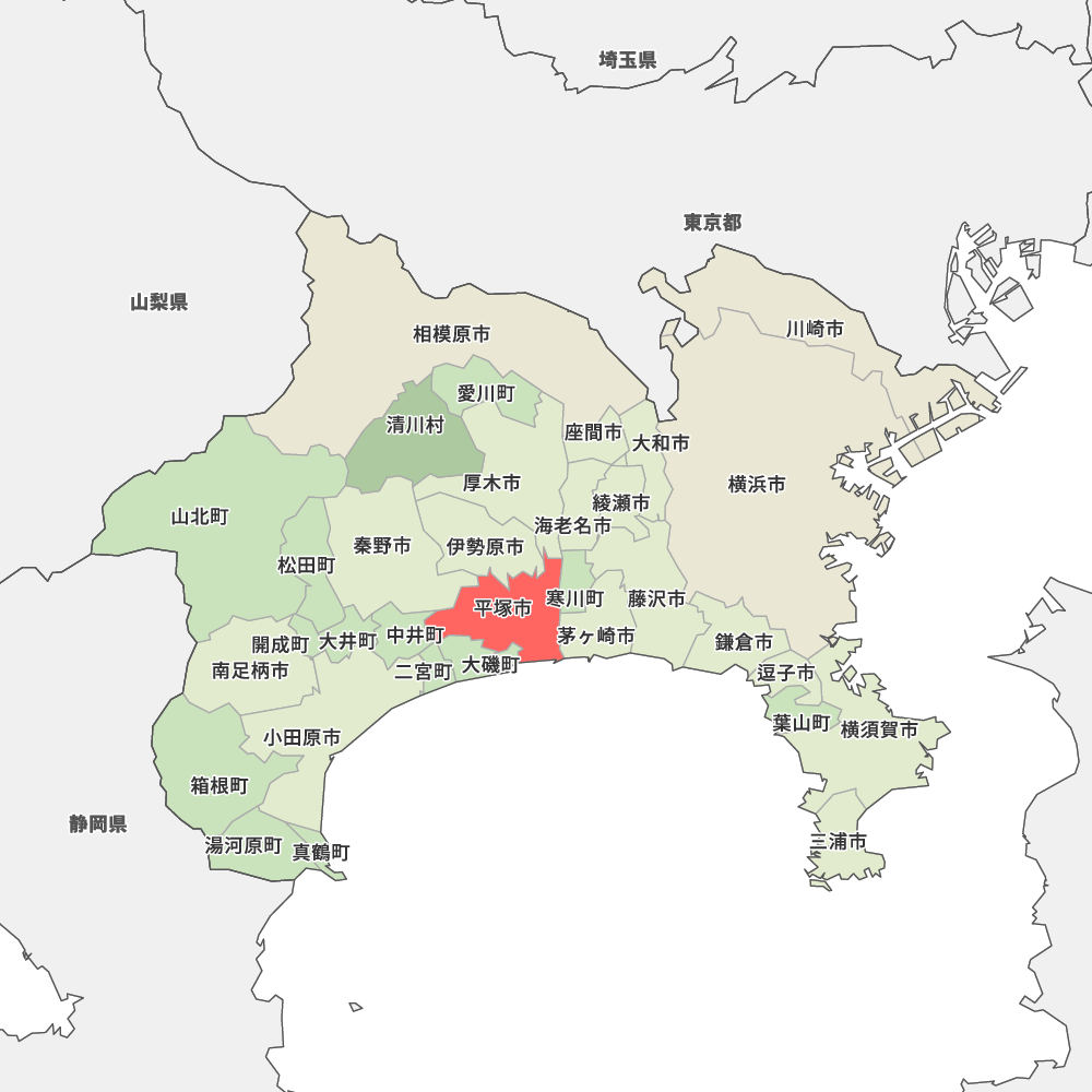 神奈川県平塚市の地図 | Map-It マップ・イット