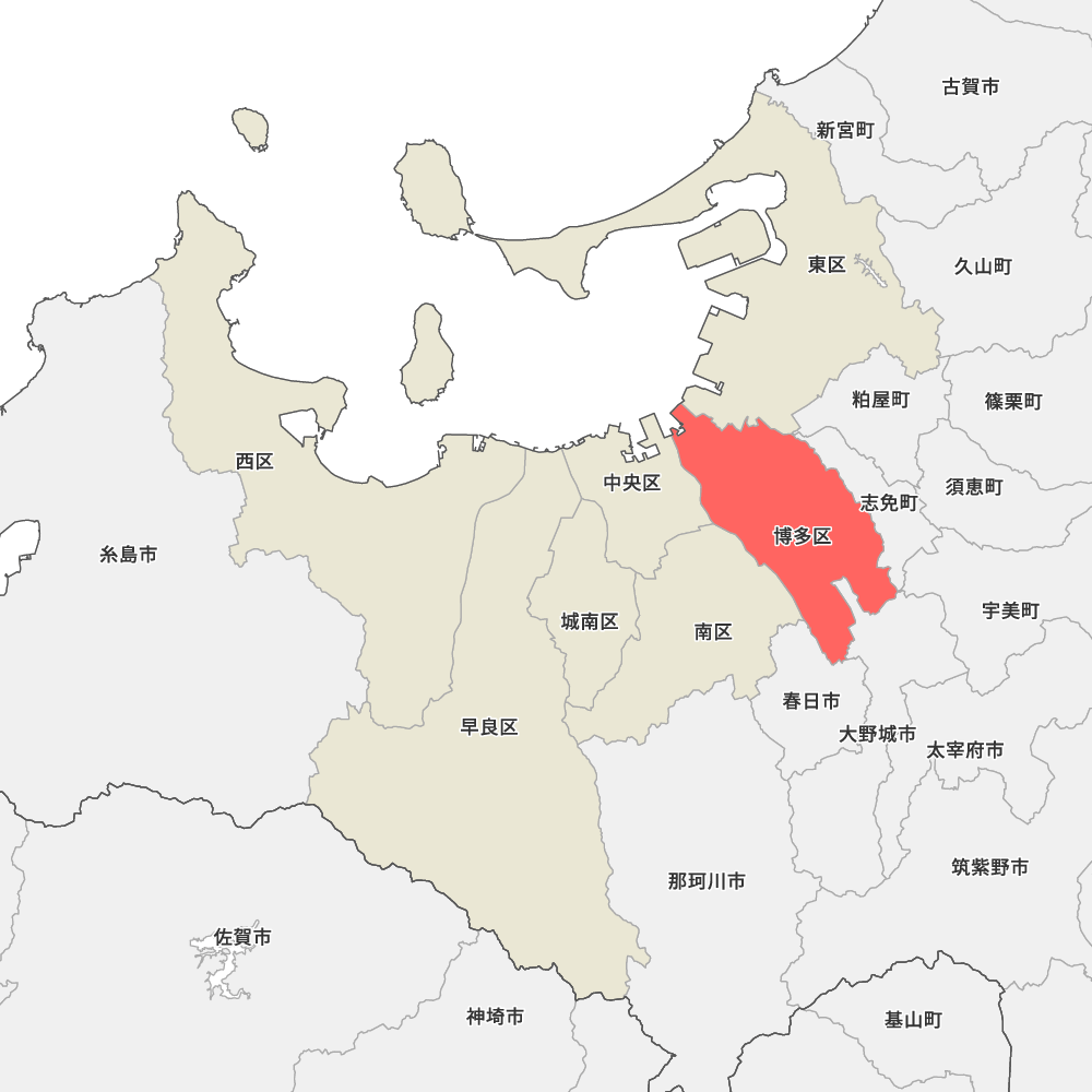 福岡県福岡市博多区の地図 Map It マップ イット