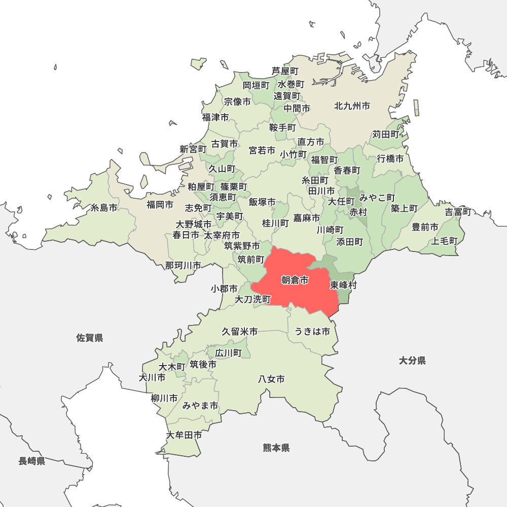 福岡県朝倉市の地図 Map It マップ イット 福岡県朝倉市の地図 Map It マップ イット