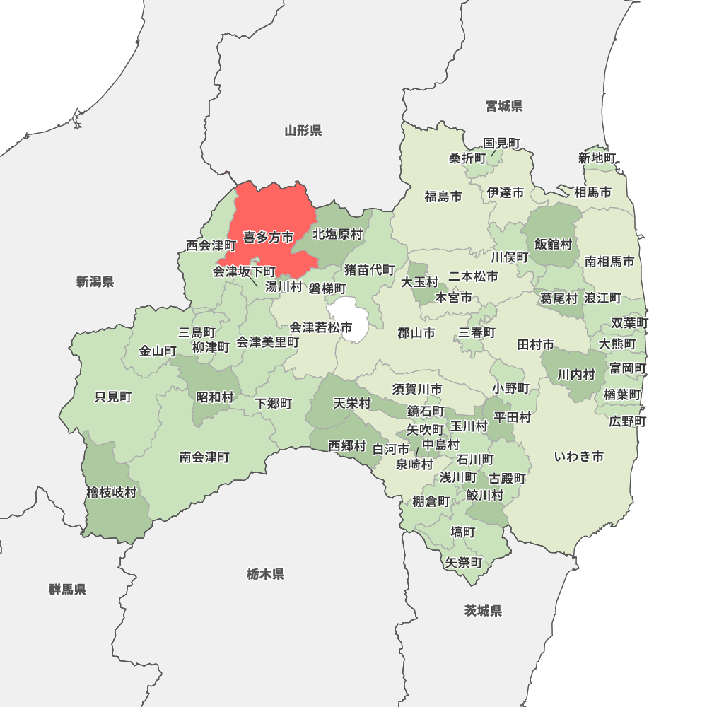 福島県喜多方市の地図 Map It マップ イット