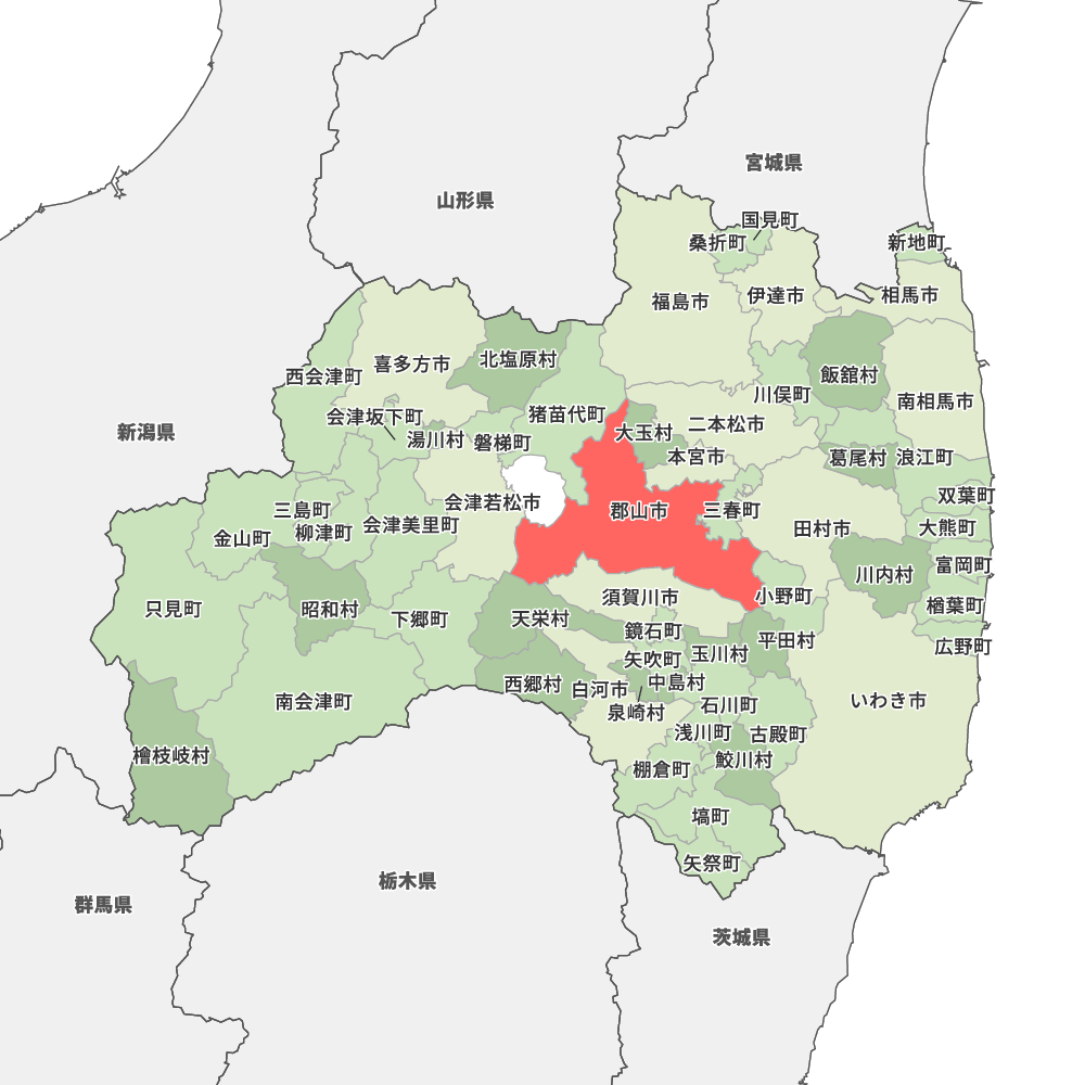 福島県郡山市の地図 Map It マップ イット