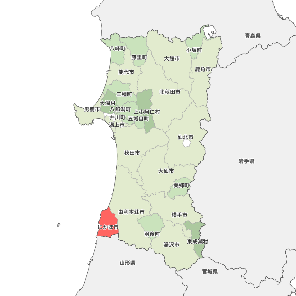 秋田県にかほ市の地図 Map It マップ イット