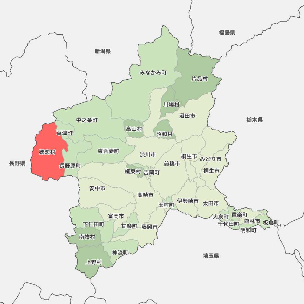 群馬県吾妻郡嬬恋村の地図 Map It マップ イット