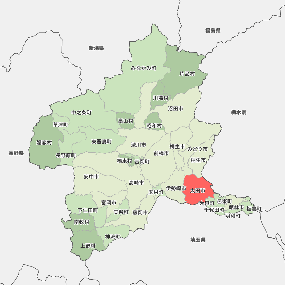 群馬県太田市の地図 Map It マップ イット