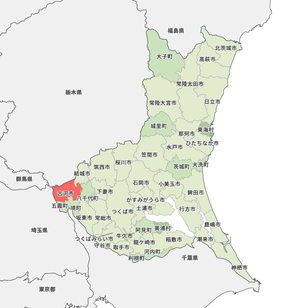 茨城県古河市の地図 Map It マップ イット