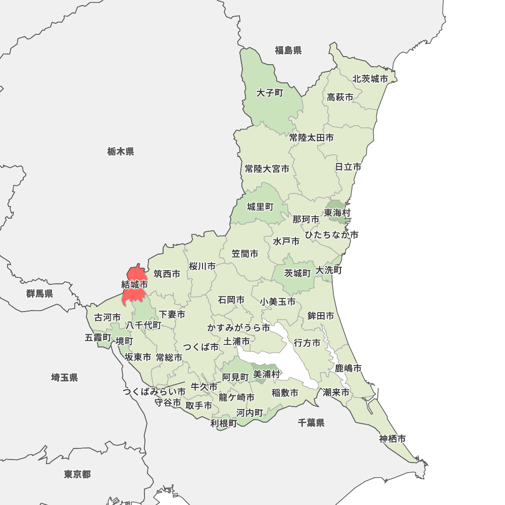 茨城県結城市の地図 | Map-It マップ・イット