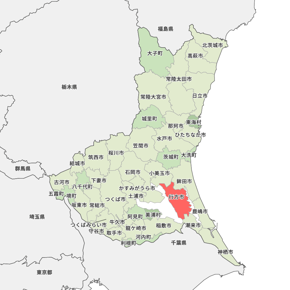 茨城県行方市の地図 Map It マップ イット