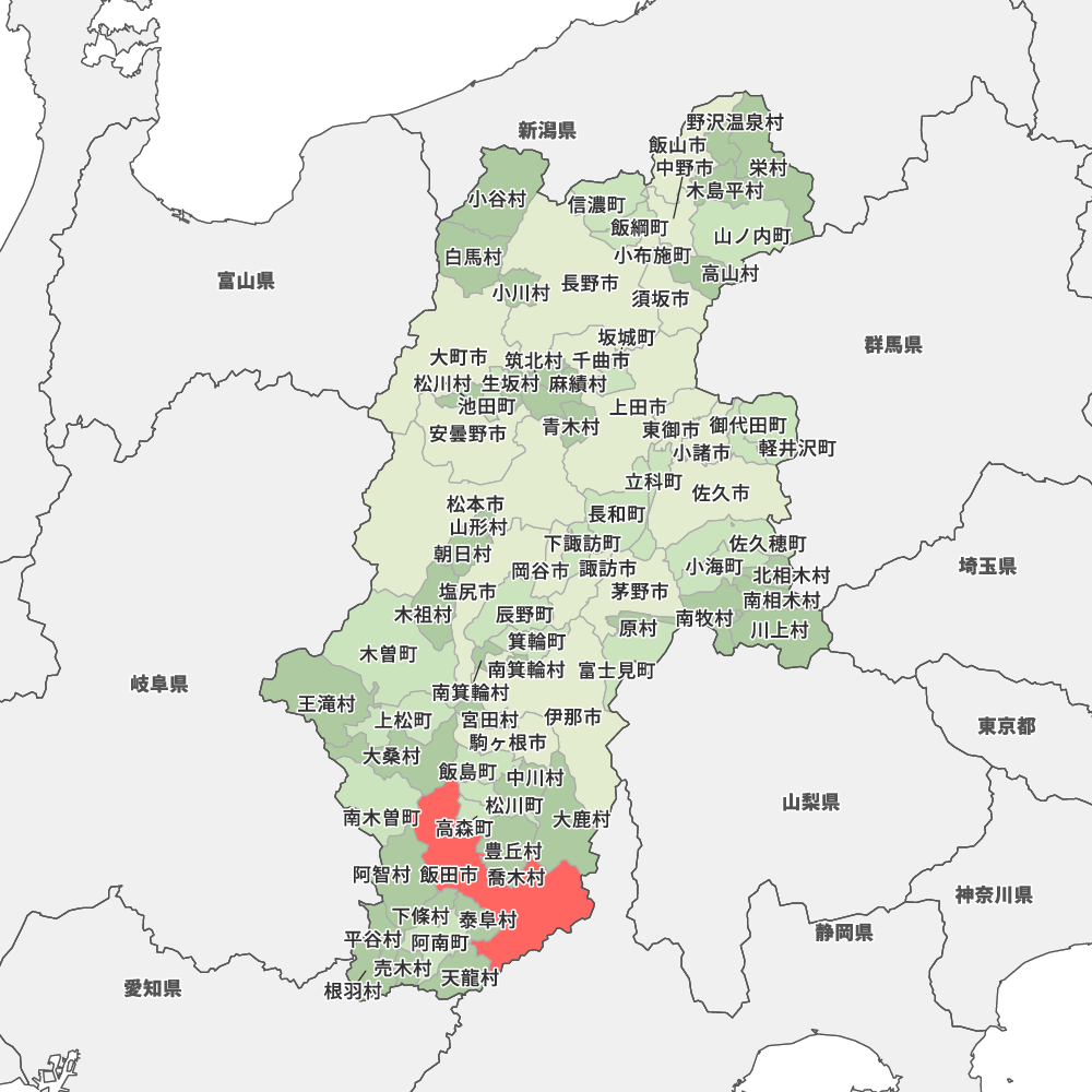 長野県飯田市の地図 | Map-It マップ・イット