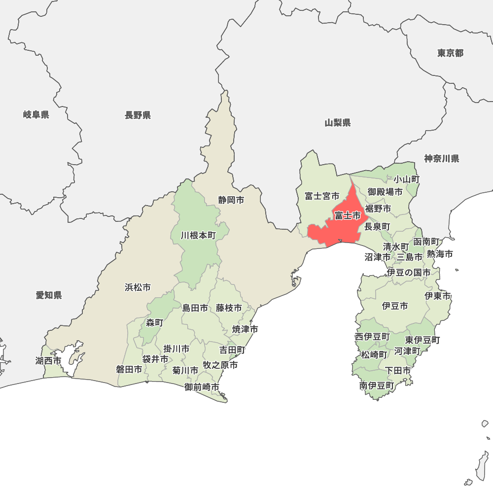 静岡県富士市の地図 Map It マップ イット