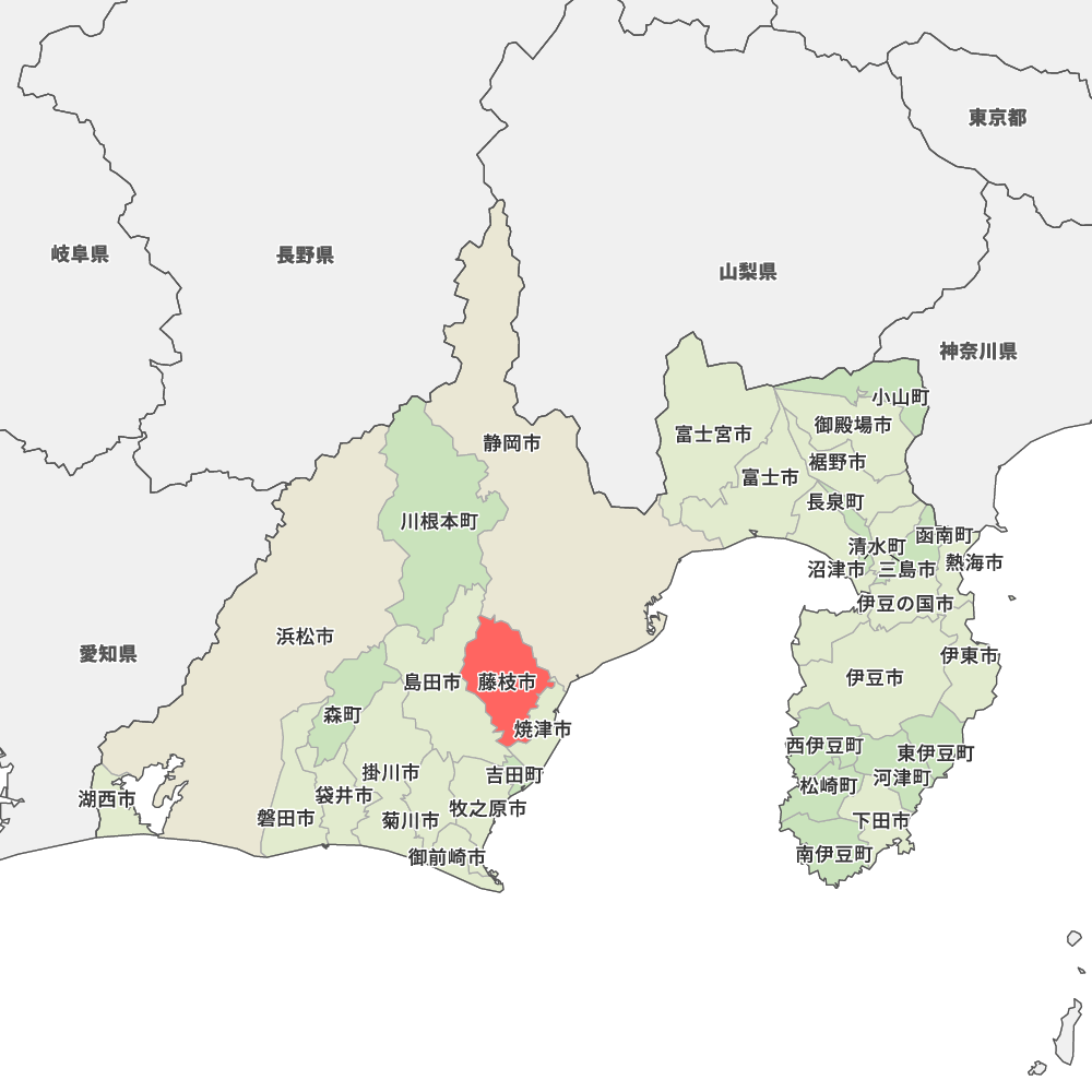 静岡県藤枝市の地図 | Map-It マップ・イット