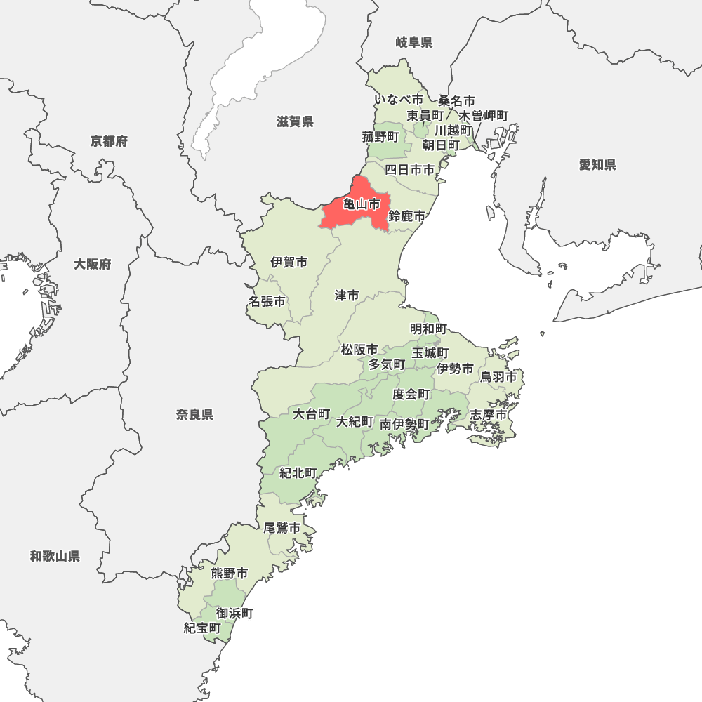 三重県亀山市の地図 | Map-It マップ・イット