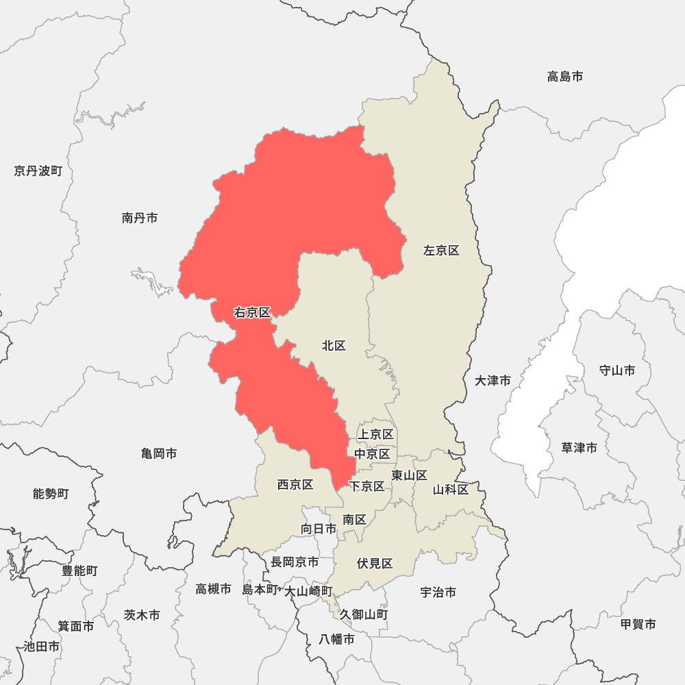 京都府京都市右京区の地図 | Map-It マップ・イット