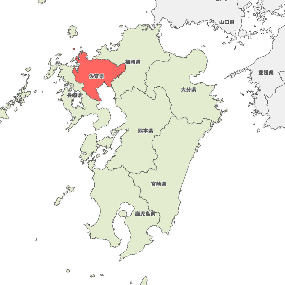 佐賀県の地図 | Map-It マップ・イット