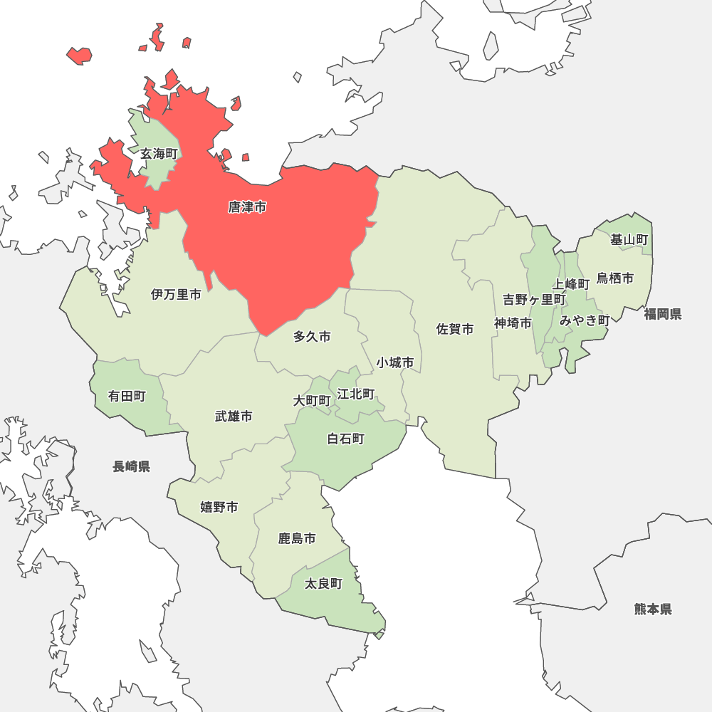 佐賀県唐津市の地図 | Map-It マップ・イット