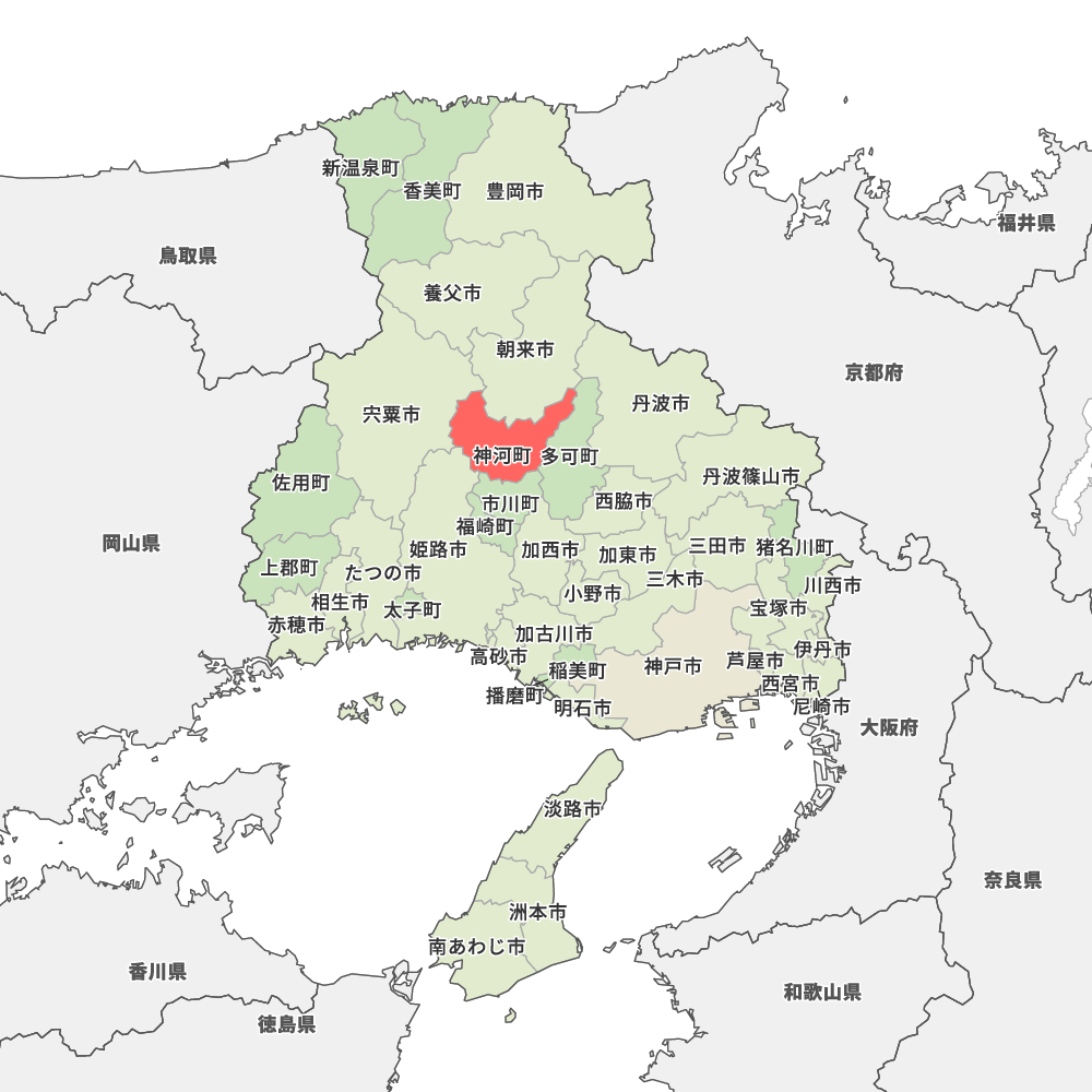 兵庫県神崎郡神河町の地図 | Map-It マップ・イット