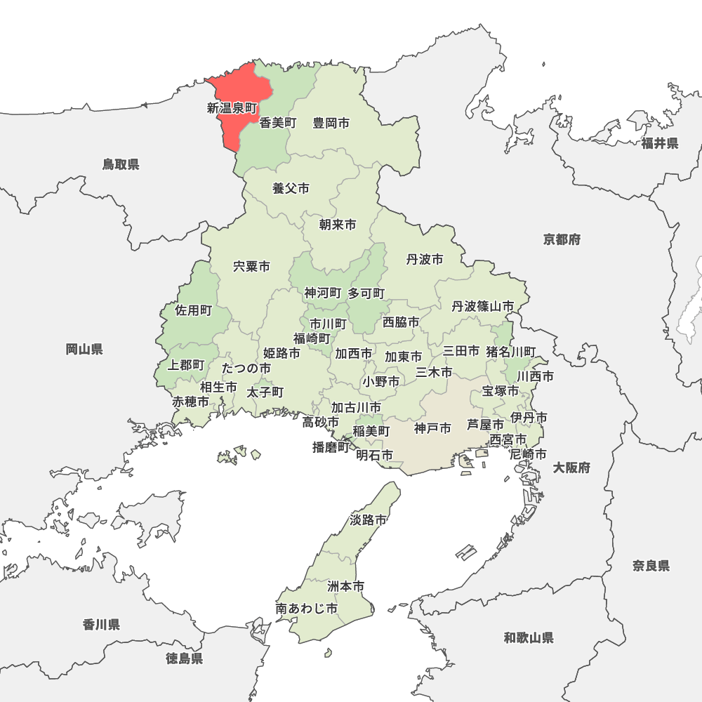 兵庫県美方郡新温泉町の地図 | Map-It マップ・イット