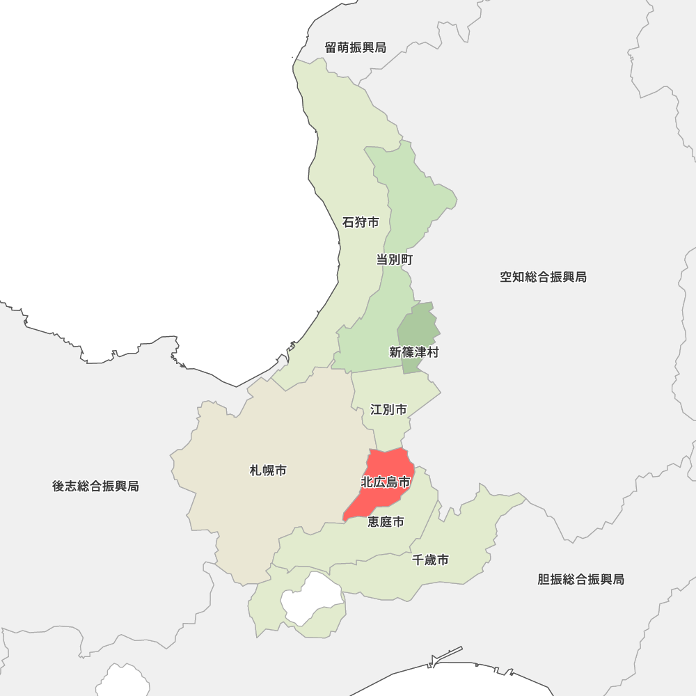 北海道石狩振興局北広島市の地図 | Map-It マップ・イット