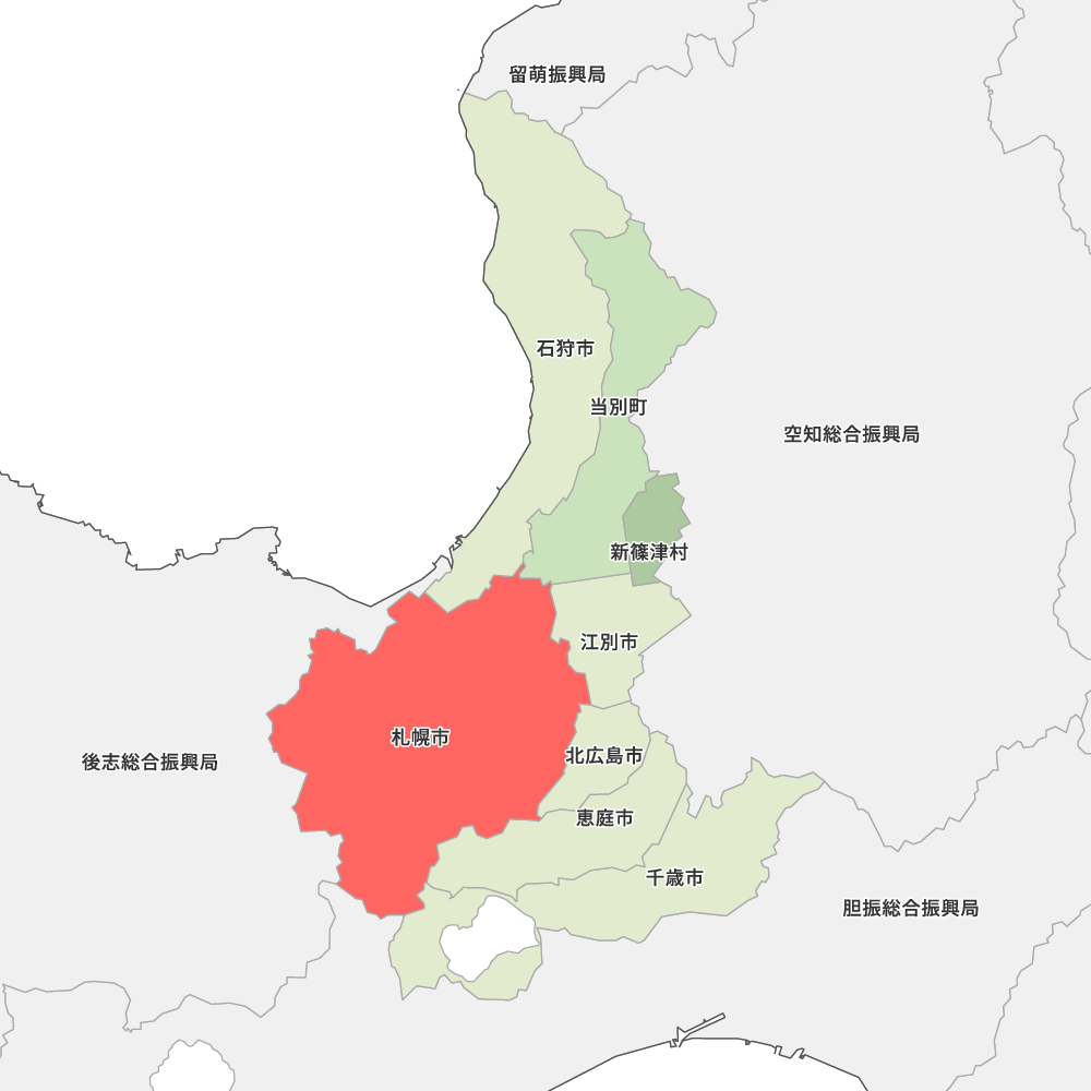北海道石狩振興局札幌市の地図 | Map-It マップ・イット